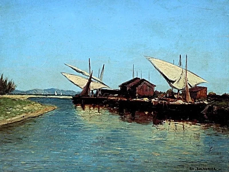 1816-Adolphe Paul Emile Balfourier - L'estuario nel Mediterraneo